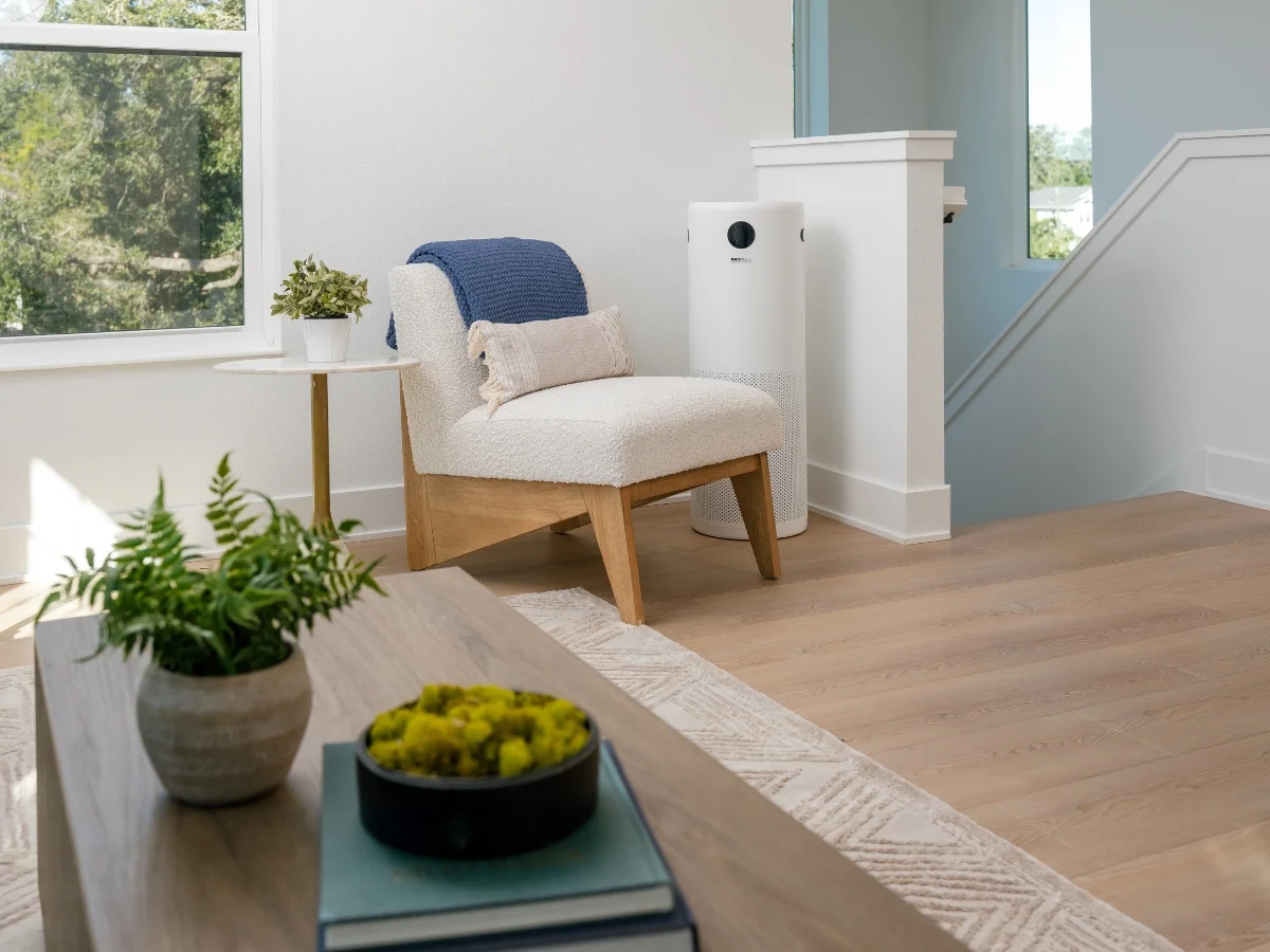 JADE® 2.0 air purifier in a clean modern space